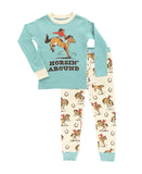 Lazy One - Horsin' Around Kids Long Sleeve PJs