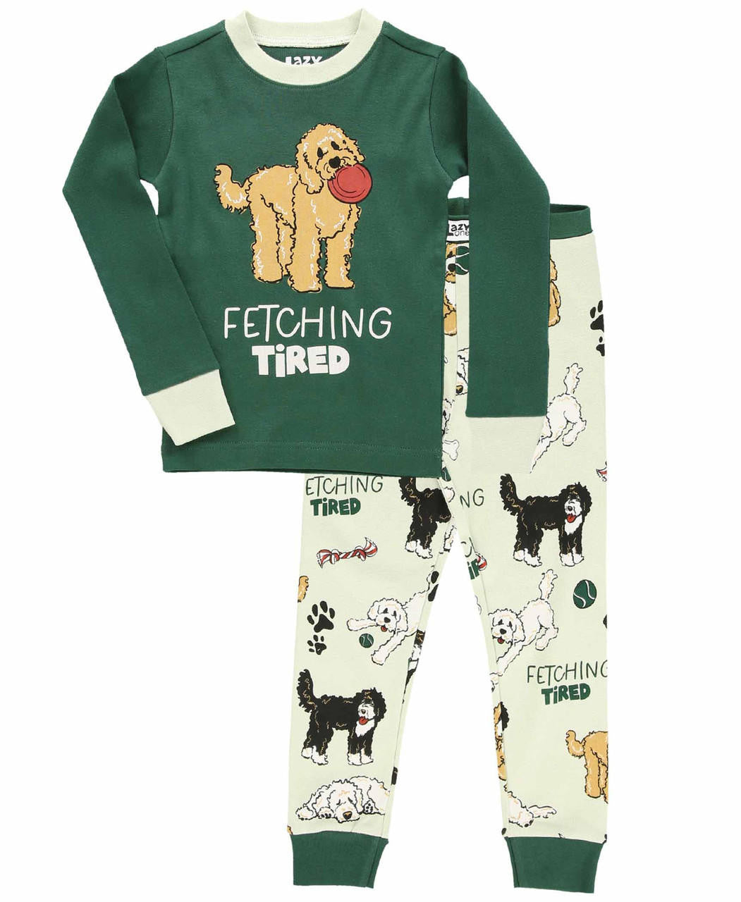 Lazy One - Fetching Tired Kids' Long Sleeve Pajamas