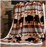 Buffalo Southwestern Plush Sherpa Throw