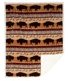 Buffalo Southwestern Plush Sherpa Throw