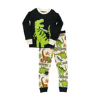 Lazy One - Dinosnore Green Kid's Long Sleeve PJ's