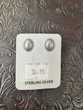 Sterling Silver Concho Earrings