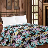 Rainbow Cowprint Blanket